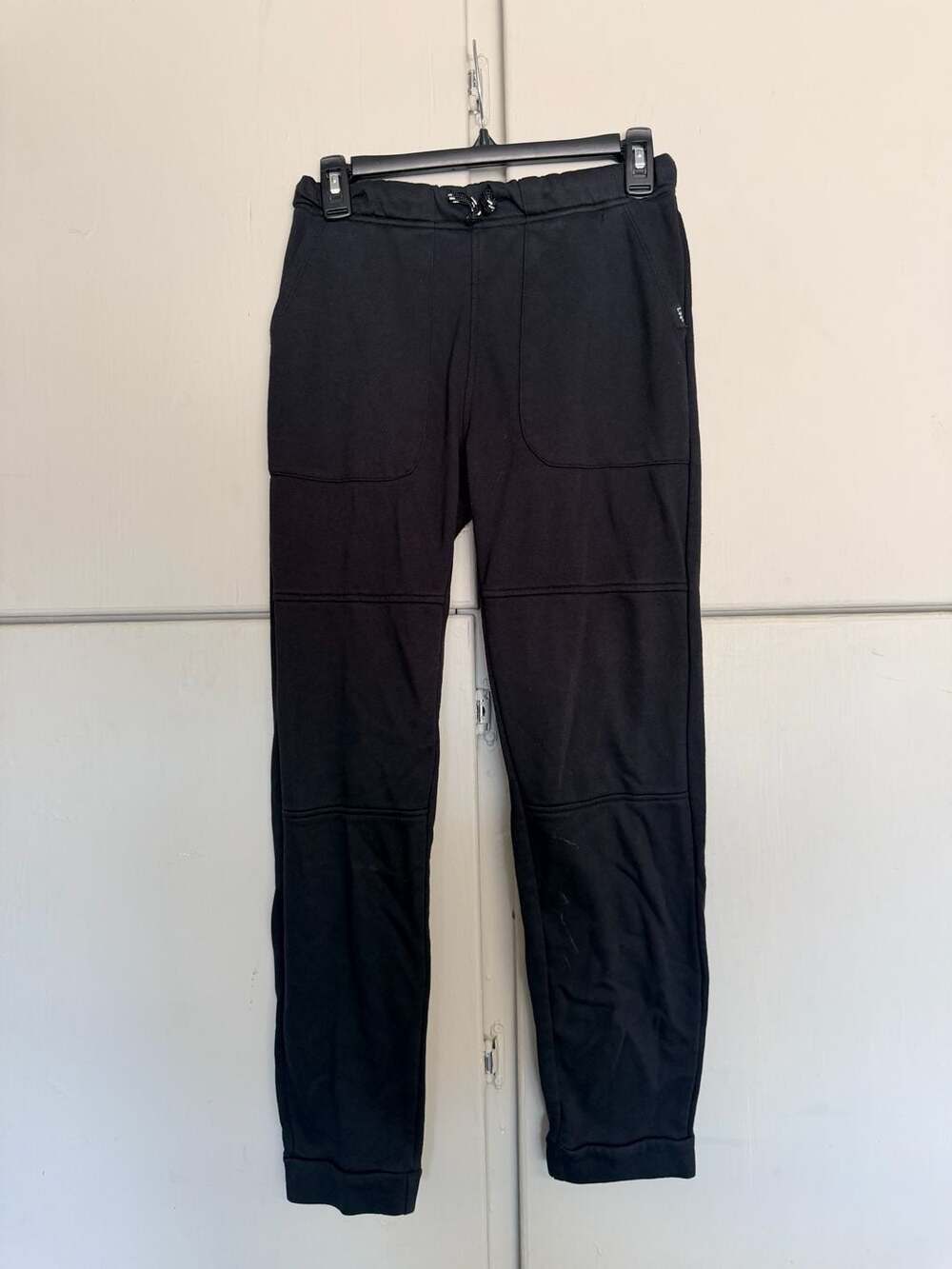 Lee Black Fleece Jogger Sweatpants Size L 14/16